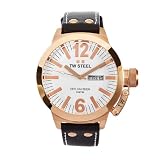 TW Steel Men's CE1018 CEO Canteen Brown Leather White Dial Watch