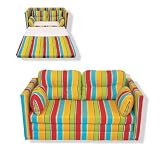 Kindersofa Klappsofa Kindercouch DAVOS Bunt gestreift style= Kindersofa Klappsofa Kindercouch DAVOS Bunt gestreift