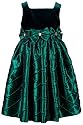 Sweet Heart Rose Girls 7-16 Velvet And Textured Taffeta Dress