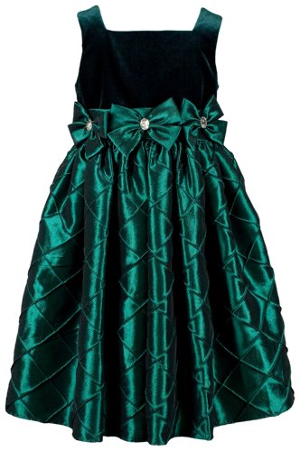 Sweet Heart Rose Girls 7-16 Velvet And Textured Taffeta Dress