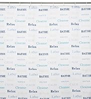 Splash Text Shower Curtain