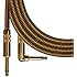 Spectraflex Vintage Series Right Angle Instrument Cable, 14 Foot, Tweed