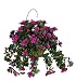 Artificial Fuchsia Azalea Hanging Basket