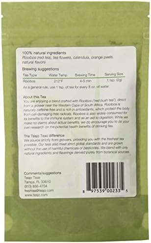 Teajo Red Tea, Orange Ruby, 2.5 Ounce