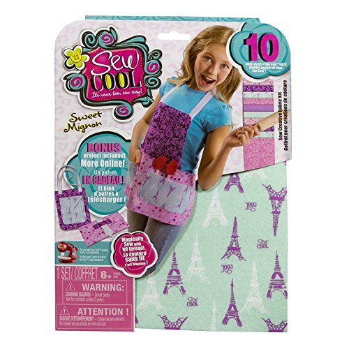 Sew Cool Sweet Mignon Fabric Apron Kit & Sew Cool Trendy Tendance Backpack Kit (2 Sets)