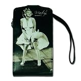 Marilyn Monroe Universal Pouch Marilyn in Dress for iPhone, iPhone 3G, 3G S, iPod Touch and most Phones (Black and White)