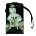 Licensed Black Marilyn Monroe Horizontal iPhone Pouch with Image of Marilyn Wearing Famous White Dress