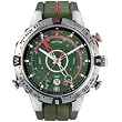 Timex 49705 Men's Analog Round Stainless Steel Case Tide, Temperature and Compass Watch with Comfortable Silicone Strap