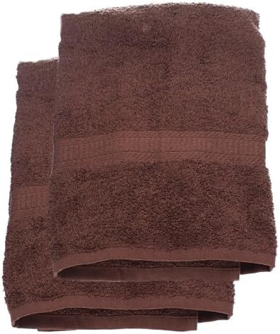 Luxury Combed Bath Towels 100% Cotton - Large -Soft and Absorbent (4, BROWN)