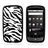 for Google Nexus One Silicone Skin Case ZEBRA PRINT