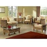 Kendal Banana Leaf Conservatory Furniture 6 Piece Set