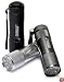 Denali Super Bright 9-LED Heavy-Duty Compact Aluminum Flashlight, 3-Pack