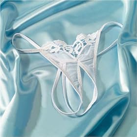 Silvermoon Split Sheer G String Panty With Venise