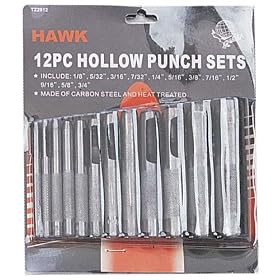 HOLLOW PUNCH 12PC/SET1/8-3/4":TZ01-02912: Home Improvement