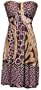 Venetian Stretch Metallic Strapless Holiday Party Cocktail Dress