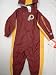 Washington Redskins Infants / Babys / Kids maroon and yellow hooded Wind Suit coverall by Reebok