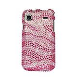 Zebra Skin Pink/ Hot Pink With Full Rhinestones Hard Protector Case Cover F ....
