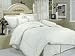 7Pcs Queen Ivory Stripe Bed in a Bag Comforter Set Image