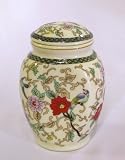 Ceramic Flower Tea Storage Jar