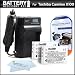 2 Pack Battery And Charger Kit For Toshiba Camileo X100 H30 Full-HD Camcorder Includes 2 Extended (1850Mah) Replacement PX1657 Batteries + Ac/Dc Travel Charger + LCD Screen Protectors + MicroFiber Cleaning Cloth