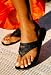 WOMENS SANDALS BLACK THONG