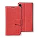 Anti Radiation RFID iPhone Case: iPhone XR ELF & RF Blocking Identity Theft Protection Wallet (Red)