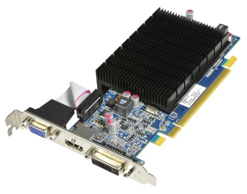 HIS Radeon HD 5550 Silence 1 GB 128 bit DDR2 HDMI DL-DVI HDCP VGA PCI Express 2.1 16X Low Profile Video Card Retail RoHS H555HS1G