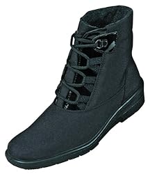 DocComfort Damen Stiefel/Stiefelette Nylon/Naplack, Warmfutter 100 % Polyester, Jenny Tex, in schwarz Weite H, Größe 3.0, Artikelnummer EH480021