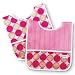 Babylicious Squirt Wash 'n' Wear Bibs 2 Pack Pink