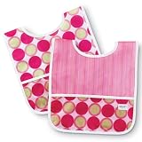 Babylicious Squirt Wash 'n' Wear Bibs 2 Pack Pink