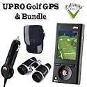 uPro Golf GPS by Callaway Golf With Car Charger, Case, and Bushnell Powerview 4x30 Litevision Binoculars