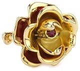 Disney Couture Beauty And the Beast Opening Rose Locket Ring, Size 6