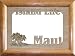 Island Life Maui - Hawaii Wood Photo Mat & Frame
