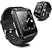 Luxsure&reg;Bluetooth Smart Watch WristWatch U8 UWatch Fit for Smartphones IOS Android Apple iphone 4/4S/5/5C/5S Android Samsung S2/S3/S4/Note 2/Note 3 HTC Sony Blackberry(Black)