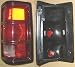 1981-1987 Dodge Ramcharger Right Side Rear Only -- Rear Tail Lamp Light Thru Nov 87,black Trim,w/ Chrome On Lens, replaces OEM 3744276 Interchange 166-673BR