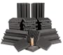 Auralex Studiofoam Roominators Alpha1 Acoustic Sound Control Kit, Charcoal Gray