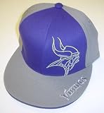 Reebok Minnesota Vikings Structured Flat Visor Flex Hat Large/X Large