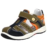 Naturino Toddler 2204 Fisherman Sandal,Khaki/Navy/Orange,23 EU (US Toddler 6 M)
