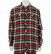 $ Bestseller Purchase !!  Retrofit Long Sleeve Shirt Bright Red XX-Large