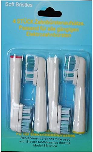 Toothbrush Replacement Dual Clean Brush Heads Type EB-417