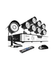 Photography: Zmodo 8CH Surveillance DVR Security Camera System with 8 Outdoor Security CCD IR Night Vision CCTV Black Cameras - 500GB HD - Zmodo