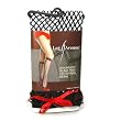 Leg Avenue Lycra Industrial Net Knee Higs with Lace Ruffle and Bow