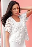 Jessica London Plus Size Shrug Cardigan in Crochet