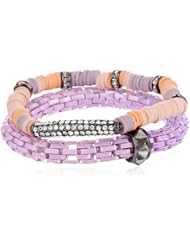 Steve Madden Purple Stretch Bracelet Set