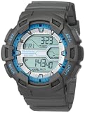 Armitron Men's 40/8246MGRY Grey Resin Digital World TimeSport Chronograph Watch