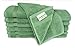 SALBAKOS Luxury Hotel & Spa Turkish Cotton 12-Piece Washcloth Set for Bath - Shower | Toallas De Baño, 13 x 13 Inch, Green, 12 Washcloths