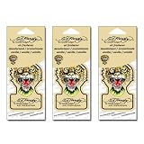 3-PACK Ed Hardy Tiger Car Air Freshener Vanilla