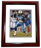 Chris Johnson Autographed Tennessee Titans 8x10 Photo MAHOGANY CUSTOM FRAME