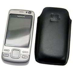 Original Suncase Tasche fuer Nokia 6600 Slide - 6600i Slide Leder Etui **Spezielle Anfertigung** fuer 6600 i Slide