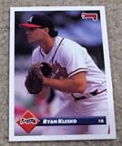 1993 Donruss Ryan Klesko # 422 MLB Baseball Card